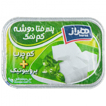 پنیر سفید فتا دوشه کم نمک کم چرب پروبیوتیک هراز 300 گرمی